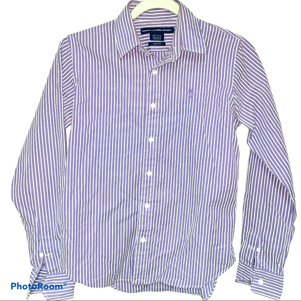 Ralph Lauren sport boys dress slim fit shirt sz 6